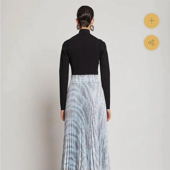 PROENZA SCHOULER Cutout knitted turtleneck sweater black PSWL Top Shirt Sz S - Picture 3 of 16